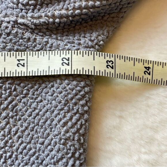 Fila Front Zip Textured Fleece Black and Gray Jacket Size XL - Picture 10 of 12